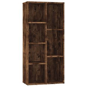 vidaXL Bokhylla r&ouml;kf&auml;rgad ek 50x25x106 cm