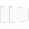 vidaXL K&ouml;ksskydd 2 st Transparent 90 x 60 cm h&auml;rdat glas