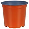 vidaXL Rund Blomkruka 100 st Terracotta &Oslash; 15 x 13 cm Plast