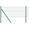 vidaXL Kedjeh&auml;ngd St&auml;ngsel Markfix 25 x 0,4 m PVC-belagda st&aring;l Gr&ouml;n