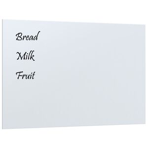 vidaXL V&auml;ggmonterad magnettavla vit 60x40 cm h&auml;rdat glas