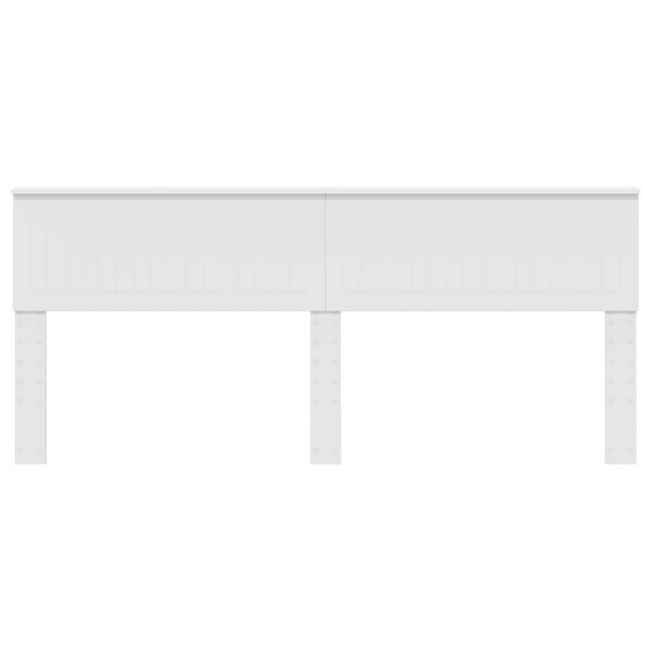 vidaXL Huvudgavel Glansig Vit 200 cm Konstruerat tr&auml;