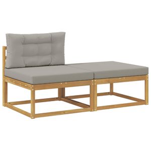 vidaXL 2 Stycke Utomhuspall Polyester Vit
