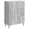 vidaXL Sideboard Gr&aring; sonoma-ek 66 x 34,5 x 90 cm Konstruerat tr&auml;