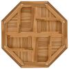 vidaXL Bordsskiva 80x80x2,5 cm åttakantig massiv teak