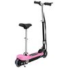 vidaXL Elektrisk sparkcykel med sadel 120 W rosa