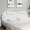 vidaXL Headboard Cushion "Viana" White 200 cm Faux Leather