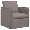 vidaXL Soffa 2 pcs Taupe 196 x 82 x 85 cm tyg