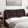 vidaXL Headboard Cushion "Hvar" Dark Brown 140 cm Fabric