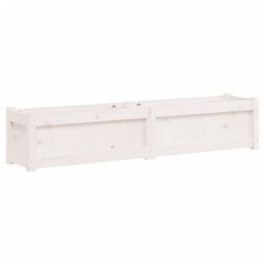 vidaXL Odlingsl&aring;da vit 150x31x31 cm massiv furu