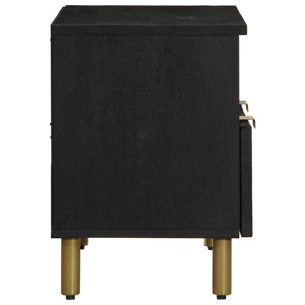 vidaXL Tv-b&auml;nk svart 70x33x46 cm konstruerat tr&auml;