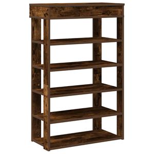vidaXL Skohylla r&ouml;kf&auml;rgad ek 60x30x98 cm konstruerat tr&auml;