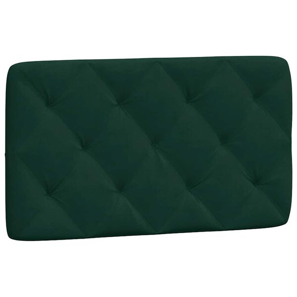 vidaXL Headboard Cushion Dark Green 90 cm Velvet