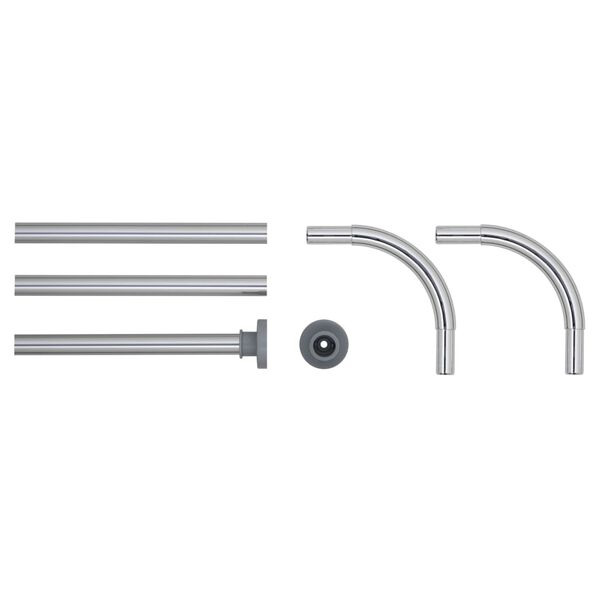 Sealskin Duschdraperist&aring;ng krom