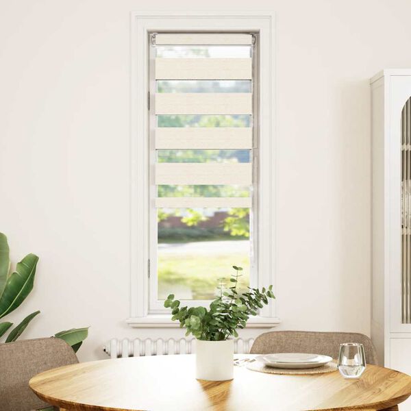 vidaXL Rullgardin zebra 40x150 cm tyg bredd 35,9 cm polyester