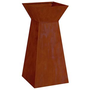 vidaXL Pelarkrukor Rostig 35 x 35 x 73 cm V&auml;derbest&auml;ndig st&aring;l