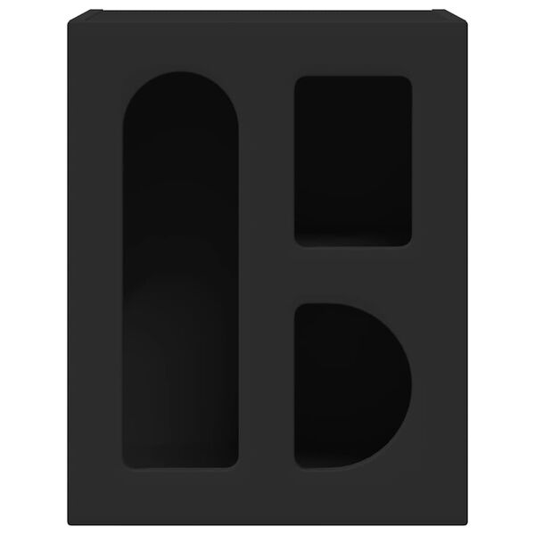 vidaXL S&auml;ngbord Svart 40 x 35 x 50 cm Konstruerat tr&auml;