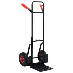 vidaXL Teleskopisk s&auml;ckk&auml;rra 200 kg svart och r&ouml;d