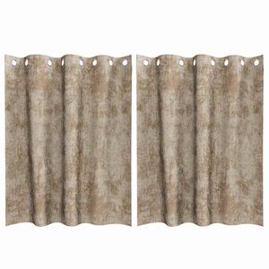 vidaXL Sammetsgardiner 2 st champagne 140 x 140 cm Sammet