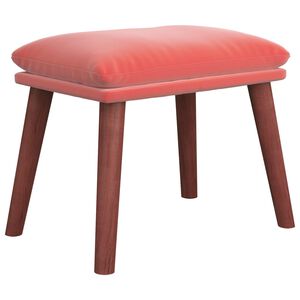 vidaXL Fotpall rosa 45x29,5x35 cm sammet