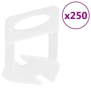 vidaXL Niv&aring;distanser 250 st 1 mm