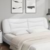 vidaXL Headboard Cushion "Hvar" White 200 cm Faux Leather