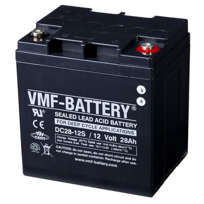 VMF AGM Djupurladdningsbatteri 12 V 28 Ah DC28-12S