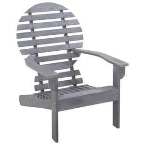 vidaXL Adirondackstol massivt akaciatr&auml; gr&aring;