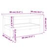 vidaXL Soffbord vaxbrun 80x50x40 cm massiv furu