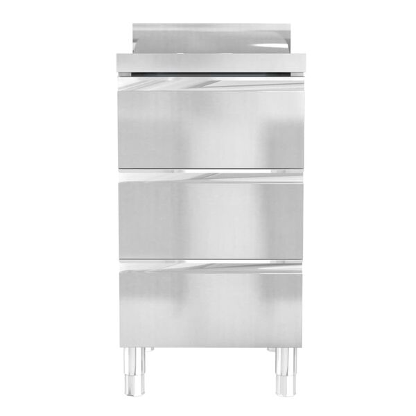 vidaXL Kommersiella köksskåp 3 st rostfritt stål
