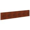 vidaXL Kant f&ouml;r gr&auml;smatta 20 pcs 100 x 22 cm St&aring;l Rostig