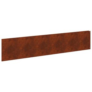vidaXL Kant f&ouml;r gr&auml;smatta 20 pcs 100 x 22 cm St&aring;l Rostig