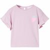 T-shirt med volang&auml;rmar f&ouml;r barn lila 104