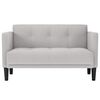 vidaXL Loveseat soffa molngr&aring; 111 cm tyg