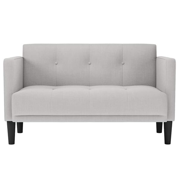 vidaXL Loveseat soffa molngr&aring; 111 cm tyg