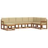 vidaXL Utomhussoffset 8 st Naturlig och Beige
