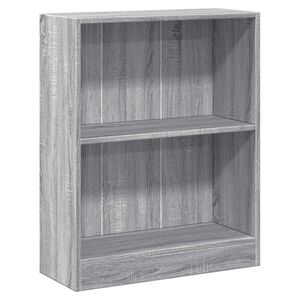 vidaXL Bokhylla gr&aring; sonoma 60x24x76 cm konstruerat tr&auml;