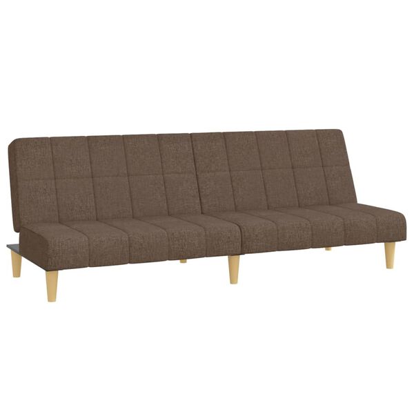 vidaXL B&auml;ddsoffa 2-sits taupe tyg