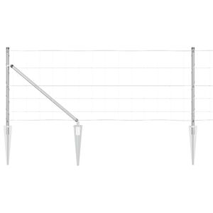 vidaXL St&auml;ngselstolpe Galvaniserad 25 x 0,8 m St&aring;l