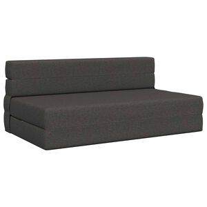 vidaXL F&auml;llbar Soffbed M&ouml;rkgr&aring; 152 x 86,5 x 60 cm Tyg