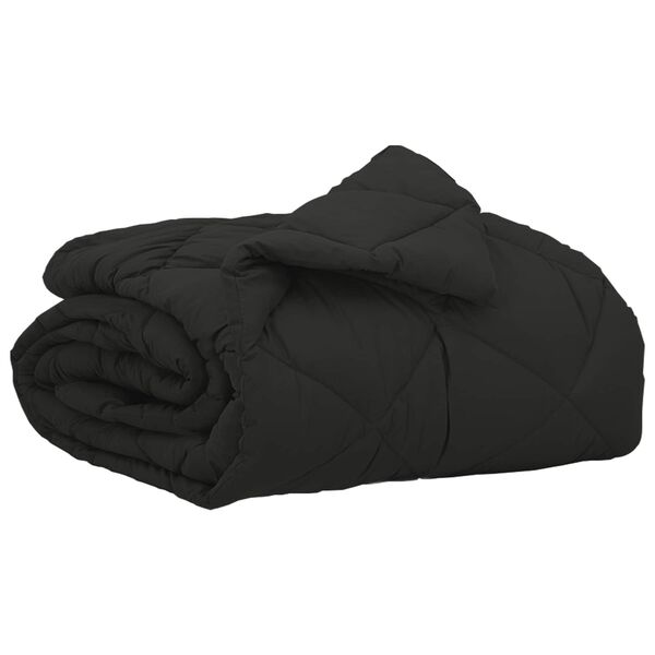 vidaXL Sommar Duvet Svart 200 x 155 cm Mikrofiber