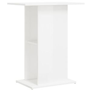 vidaXL Akvarieb&auml;nk vit h&ouml;gglans 60x36x72,5 cm konstruerat tr&auml;
