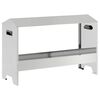 vidaXL Kycklingmatningsr&auml;nna Silver 81 x 32 x 53,5 cm