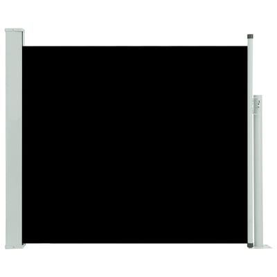vidaXL Infällbar sidomarkis 100x300 cm svart