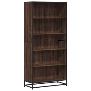 vidaXL Bokhylla brun ek 80,5x35x170,5 cm konstruerat tr&auml;