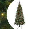 vidaXL Konstgjord julgran Gr&ouml;n 210 cm PE och PVC
