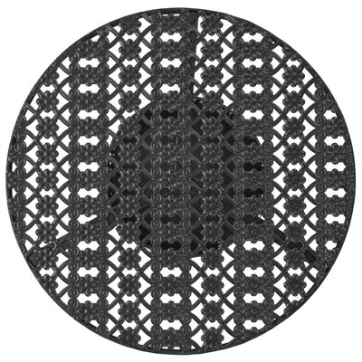 vidaXL Bistrobord svart 40x70 cm metall