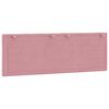 vidaXL Headboard Cushion "Hanko" Pink 120 cm Velvet
