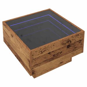 vidaXL Kaffeebord Gammalt tr&auml; 50 x 50 x 30 cm
