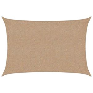 vidaXL Solsegel 160 g/m&sup2; taupe 2x2,5 m HDPE
